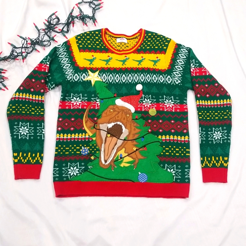 Holiday Sweater- Dinosaur